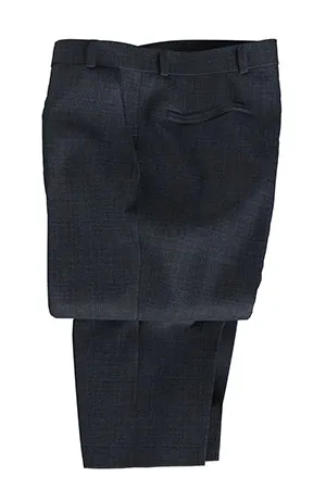 TAILORED WOOL ネイビー×ブルーウインドペン(MK102866)