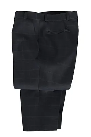 TAILORED WOOL ネイビー グレンチェック(MK102860)