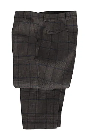 TAILORED WOOL ブラウン グレンチェック(MK102859)
