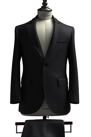 CANONICO KID MOHAIR ネイビー無地(103248)